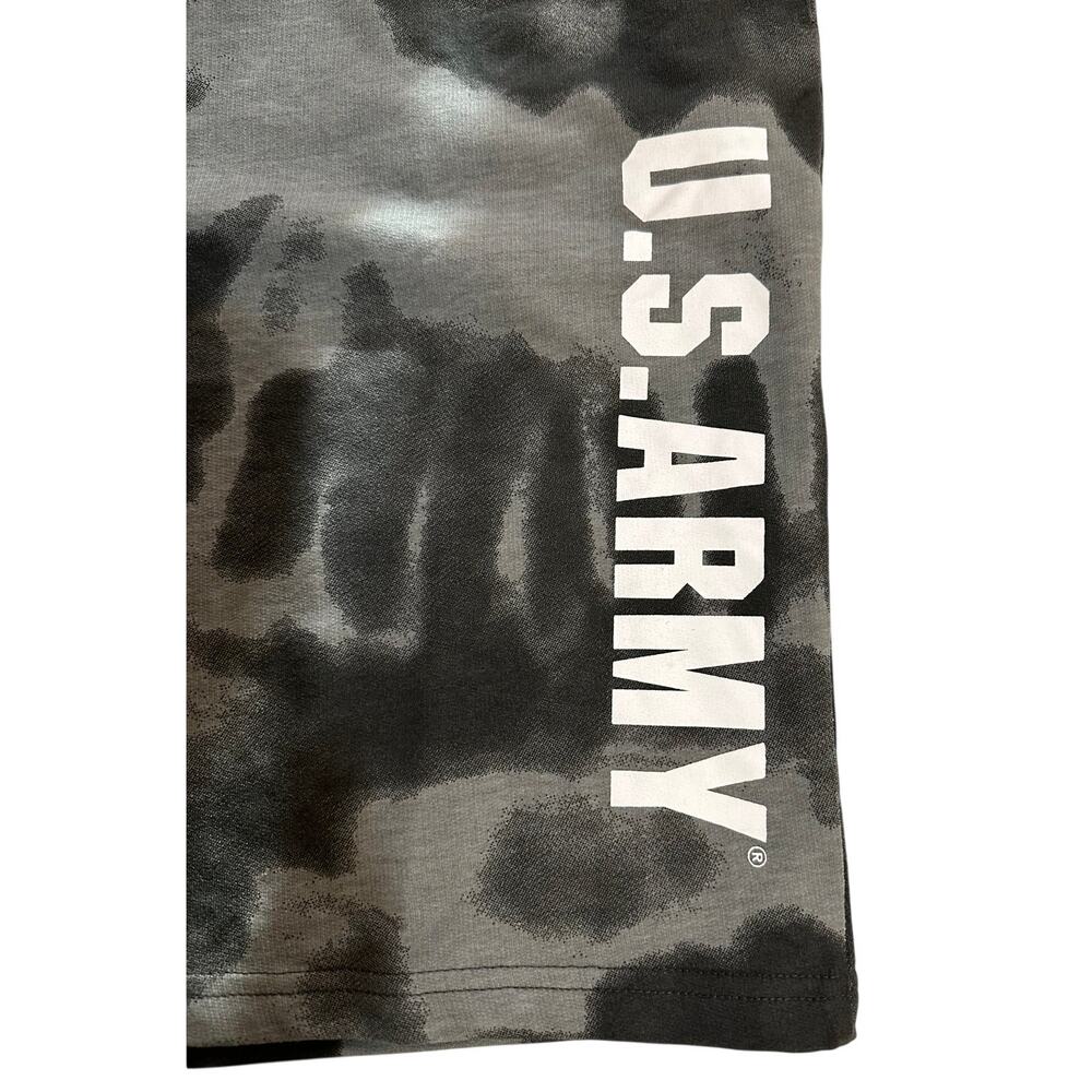 US Army NWT Tie Dye Sweat Shorts Mens XL Athleisure Lounge Gym Streetwear - Picture 3 of 7